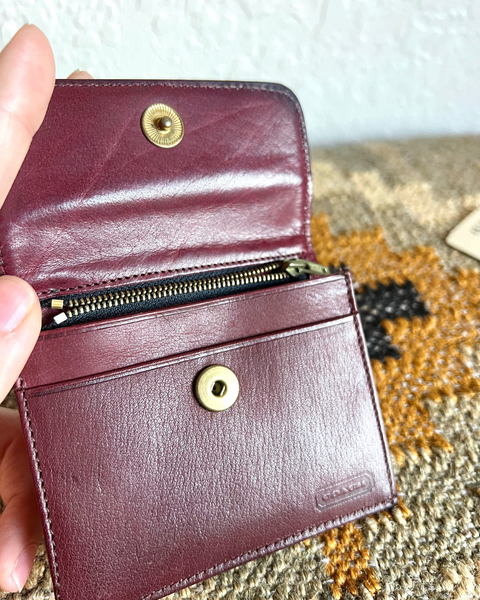 Vintage Coach Envelope Coin Case 4816 with Box & Booklet