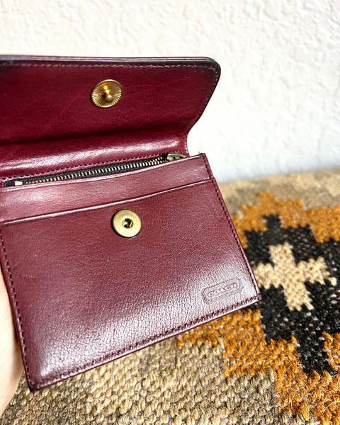 Vintage Coach Envelope Coin Case 4816 with Box & Booklet