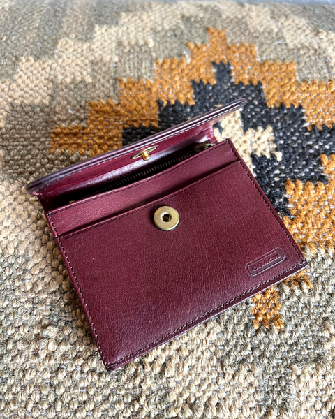 Vintage Coach Envelope Coin Case 4816 with Box & Booklet