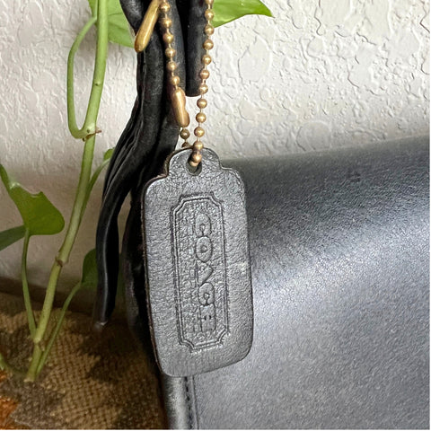 Vintage Coach Classic Shoulder Bag Navy 9170