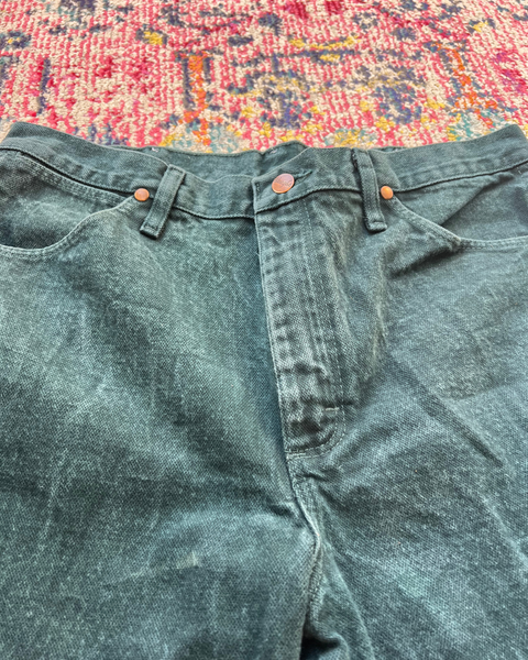 Vintage Wrangler Dark Green Cowboy Cut Jeans