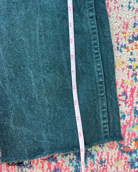 Vintage Wrangler Dark Green Cowboy Cut Jeans
