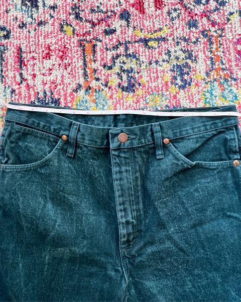 Vintage Wrangler Dark Green Cowboy Cut Jeans