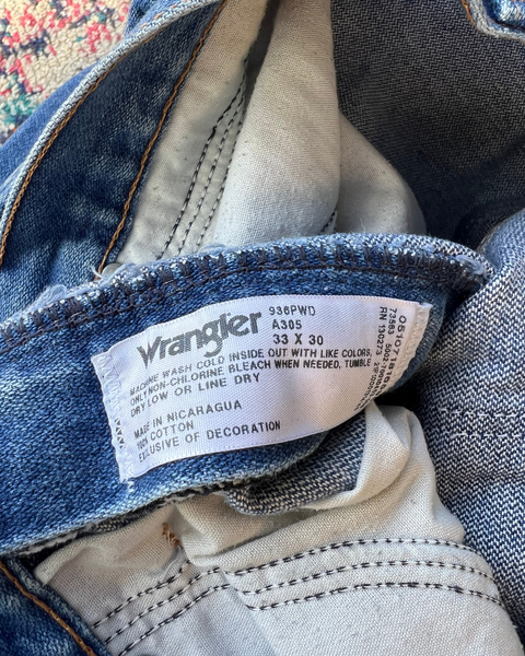 Vintage Wrangler Denim Blue Jeans 33 x 30