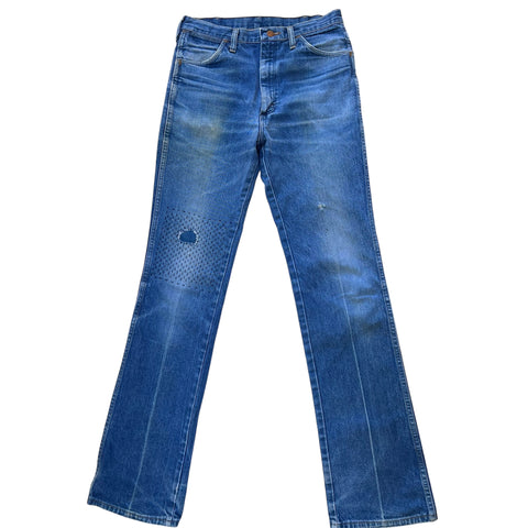Embroidered Wrangler Denim Blue Jeans 32 x 36