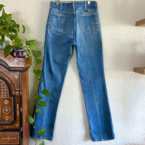Embroidered Wrangler Denim Blue Jeans 32 x 36