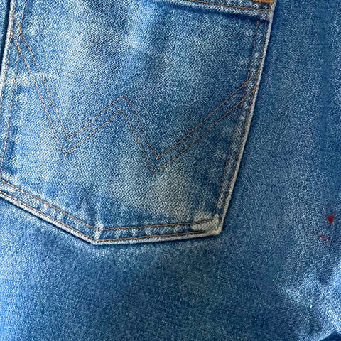 Embroidered Wrangler Denim Blue Jeans 32 x 36
