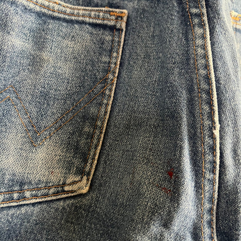 Embroidered Wrangler Denim Blue Jeans 32 x 36