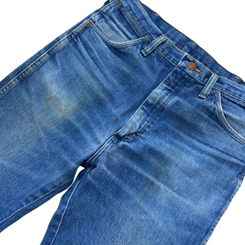 Embroidered Wrangler Denim Blue Jeans 32 x 36