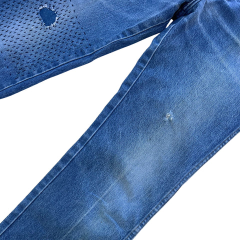 Embroidered Wrangler Denim Blue Jeans 32 x 36