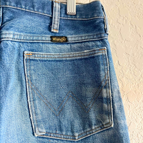 Embroidered Wrangler Denim Blue Jeans 32 x 36