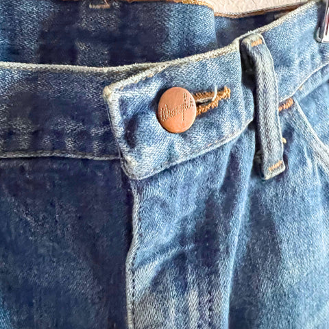 Embroidered Wrangler Denim Blue Jeans 32 x 36