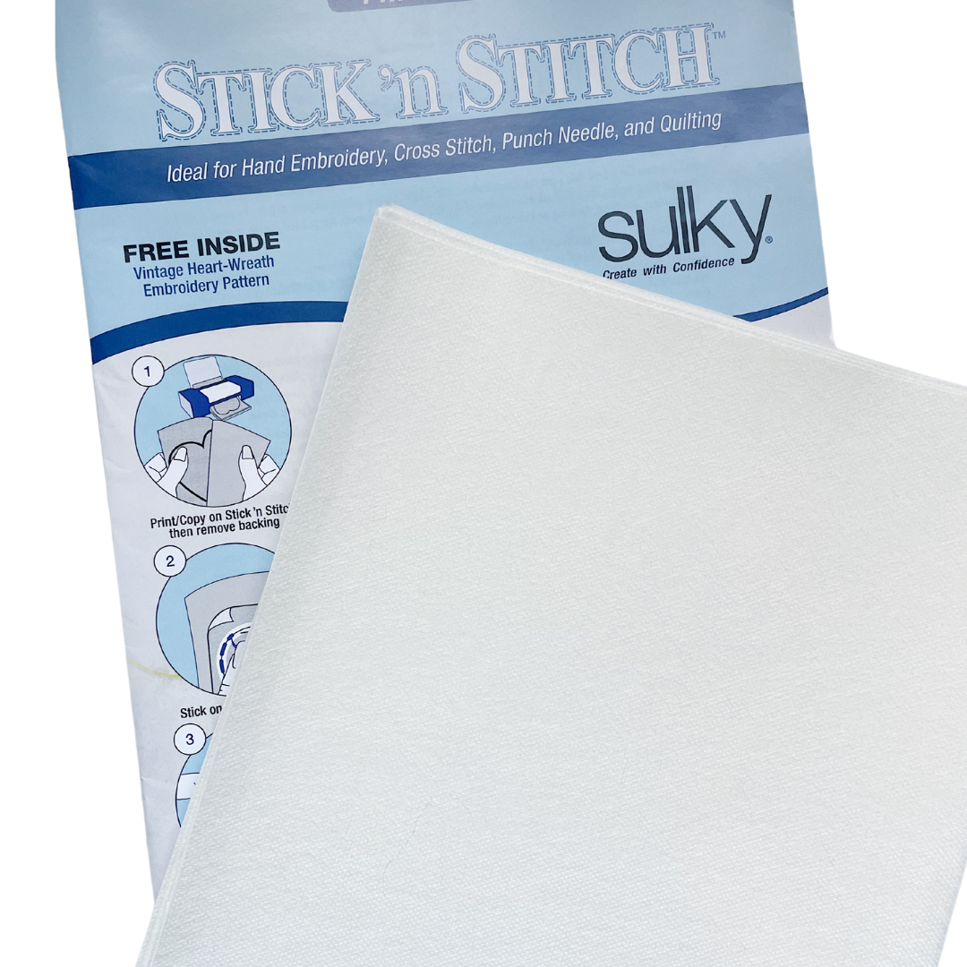 Sulky Paper Solvy 8.5" x 11" Stick ‘n Stitch sheets